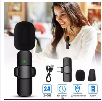 Wireless Microphone K9 Single Mic For Any Kind Of TYpe C Quality Products Long Distance
